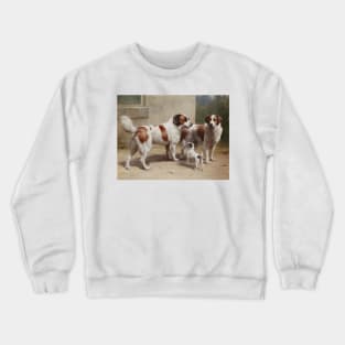 Three Dogs by Carl Reichert, 1906. Crewneck Sweatshirt